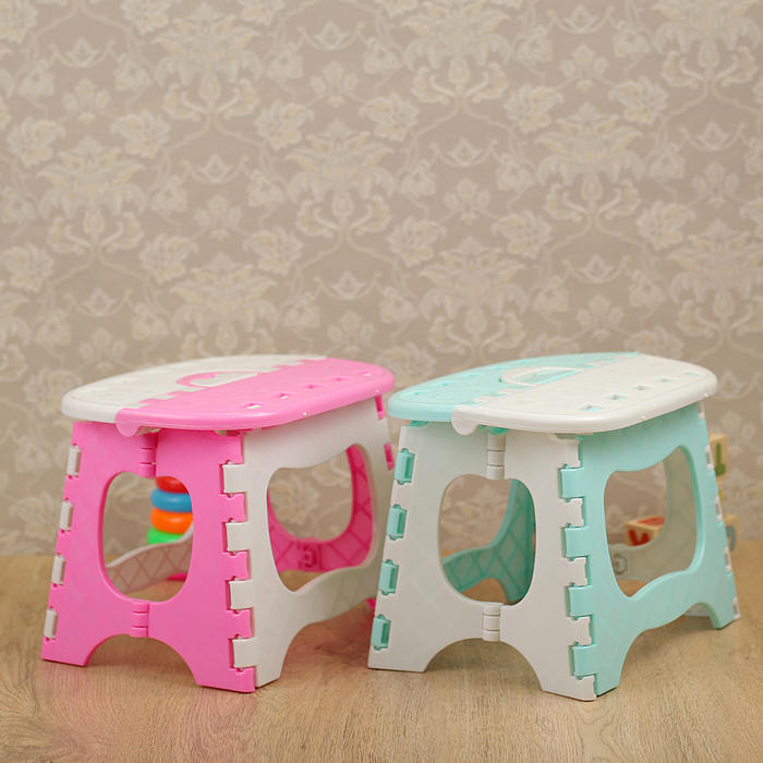 Табурет складной универсальный 24х18,5х19,5 см, цвет МИКС