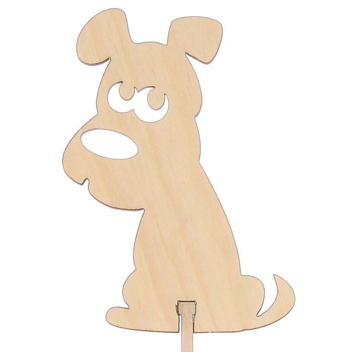 Топпер «Пёсик», натуральный, 7,5х10 см