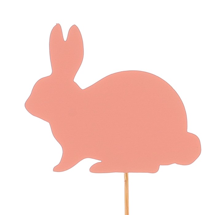 Топпер «Кролик», розовый, 7,5х6,5 см