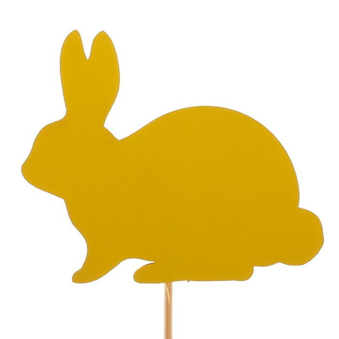 Топпер «Кролик», жёлтый, 7,5х6,5 см