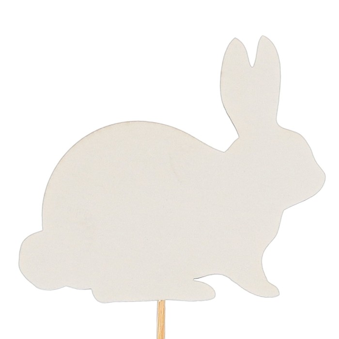 Топпер «Кролик», белый, 7,5х6,5 см