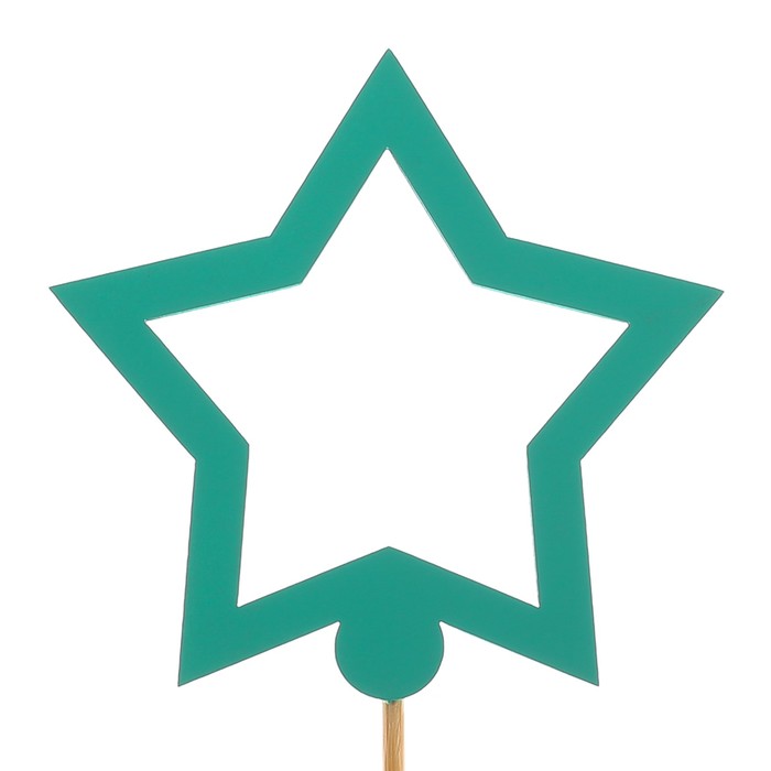 Топпер «Звезда», мятный, 7,5х7 см