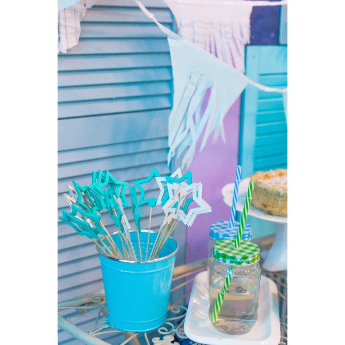 Топпер «Звезда», мятный, 7,5х7 см