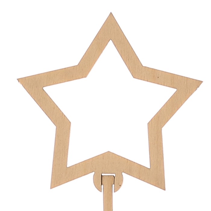 Топпер «Звезда», натуральный, 7,5х7 см