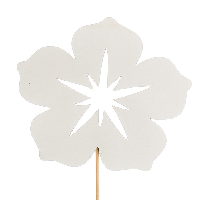 Топпер «Цветок», белый, 10х8,5 см