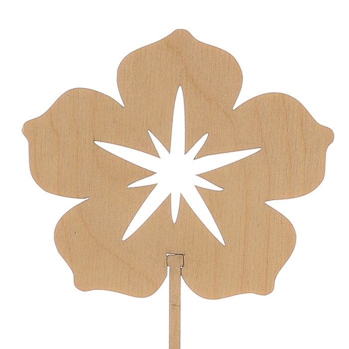 Топпер «Цветок», натуральный, 10х8,5 см