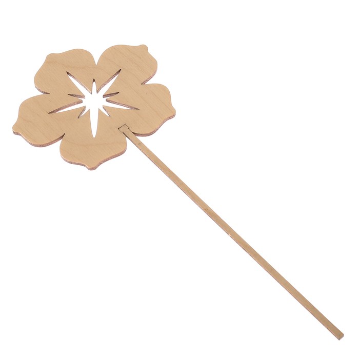 Топпер «Цветок», натуральный, 10х8,5 см