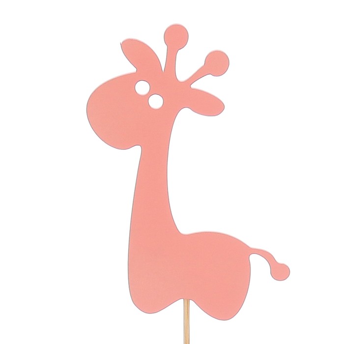 Топпер «Жирафик», розовый, 7,5х10 см