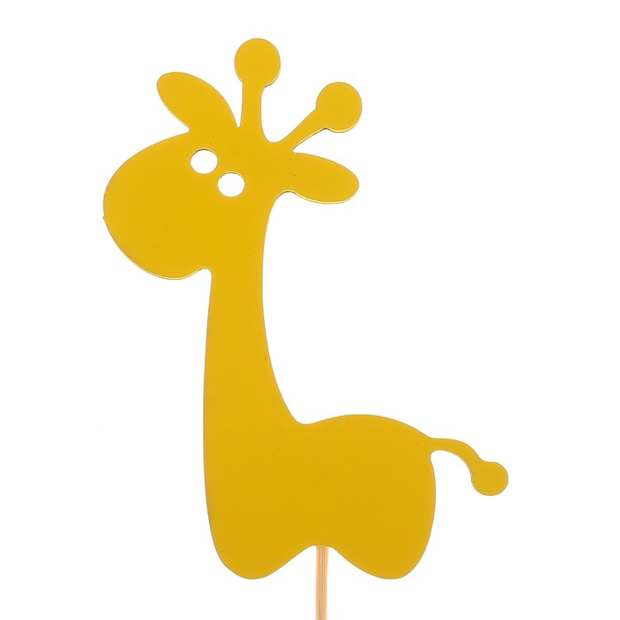 Топпер «Жирафик», жёлтый, 7,5х10 см