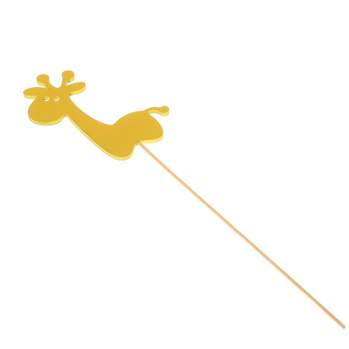 Топпер «Жирафик», жёлтый, 7,5х10 см