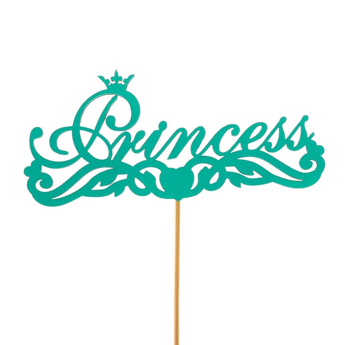 Топпер «Princess», мятный, 12,5х6 см