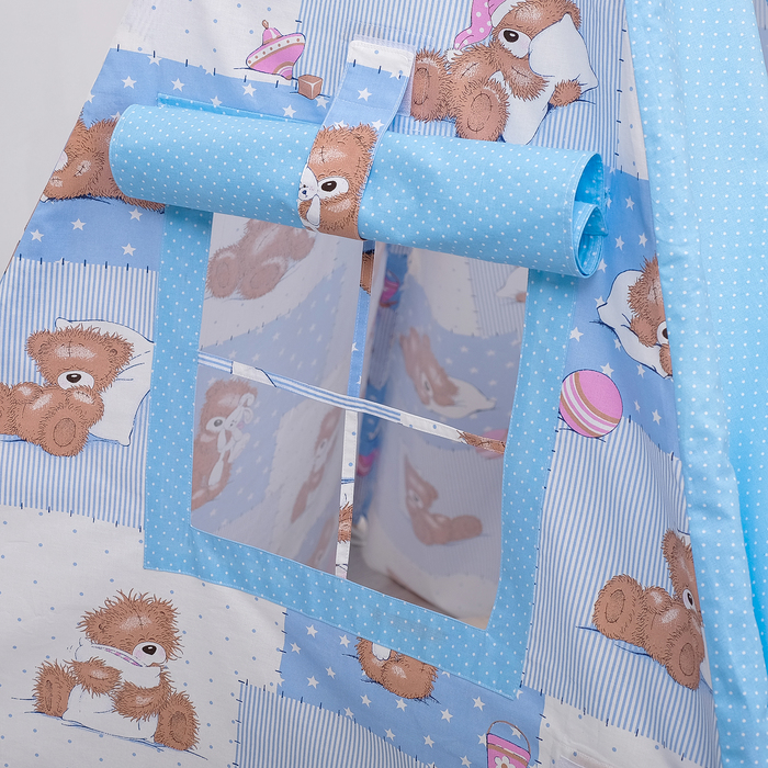Вигвам Стандарт для детей, мишки на голубом, хл 100%, бязь 140г/м