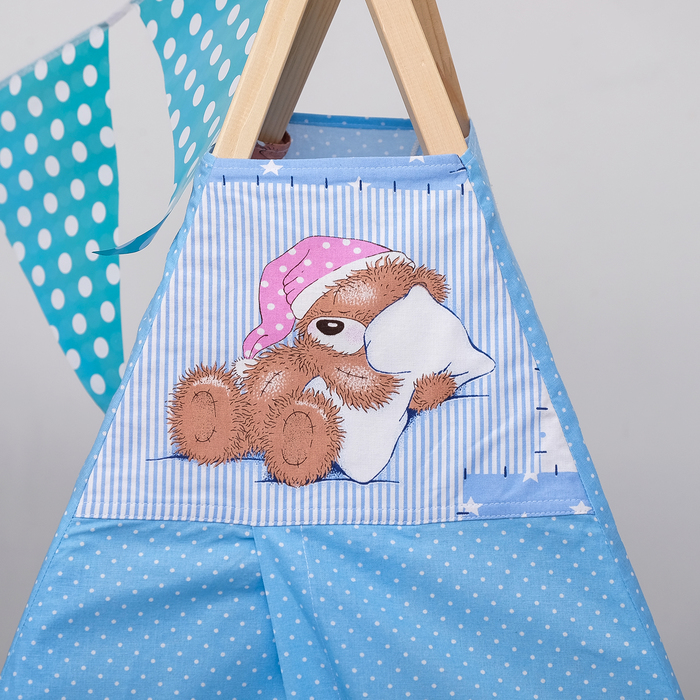 Вигвам Стандарт для детей, мишки на голубом, хл 100%, бязь 140г/м