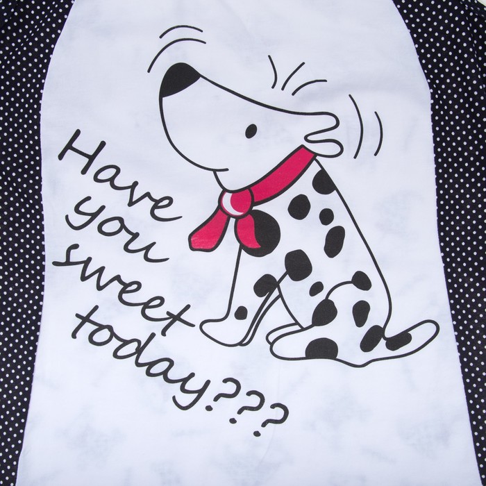 Пижама женская (майка, шорты) Далматинец-4 цвет малиновый, р-р 46