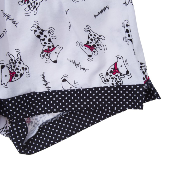 Пижама женская (майка, шорты) Далматинец-4 цвет малиновый, р-р 46