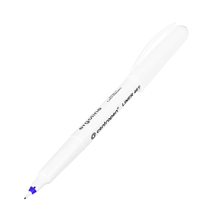 Ручка капиллярная 0.8 мм Centropen 4611, линия 0,3мм, цвет синий, невысыхаемая, длина письма 1500 м