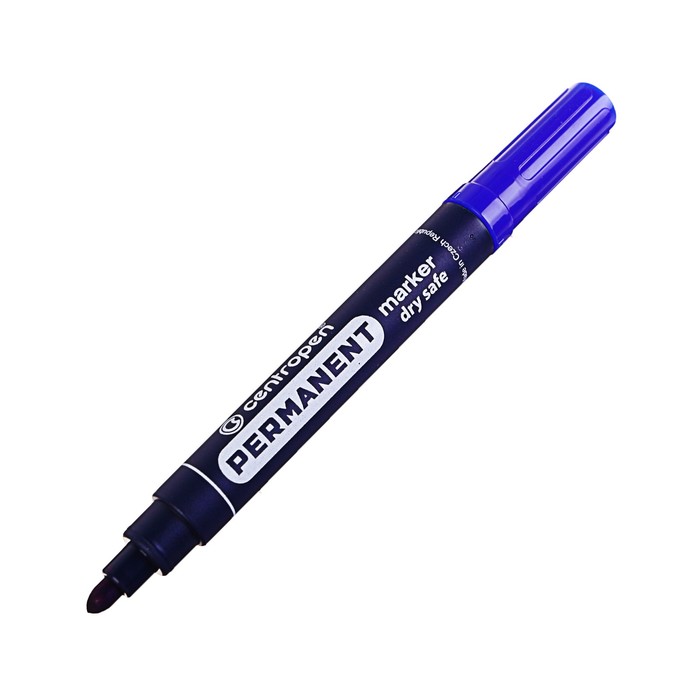 Маркер перманентный 2.5 мм Centropen 8510 синий стойкий к высыханию