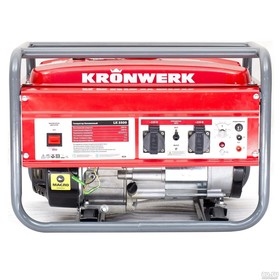 

Генератор KRONWERK LK 3500, бензиновый, 2.8 кВт, 220 В, бак 15 л, ручной старт