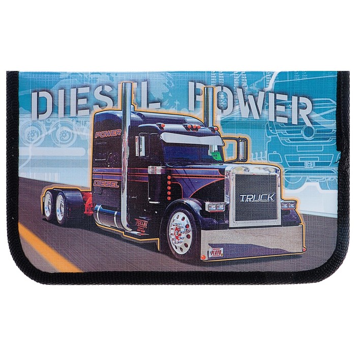 Пенал 1 секция 115х190 мм, ламинированный картон "Тягач"