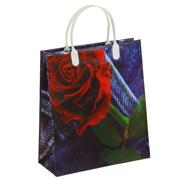 Пакет "Роза", мягкий пластик, 26 х 23 см, 140 мкм