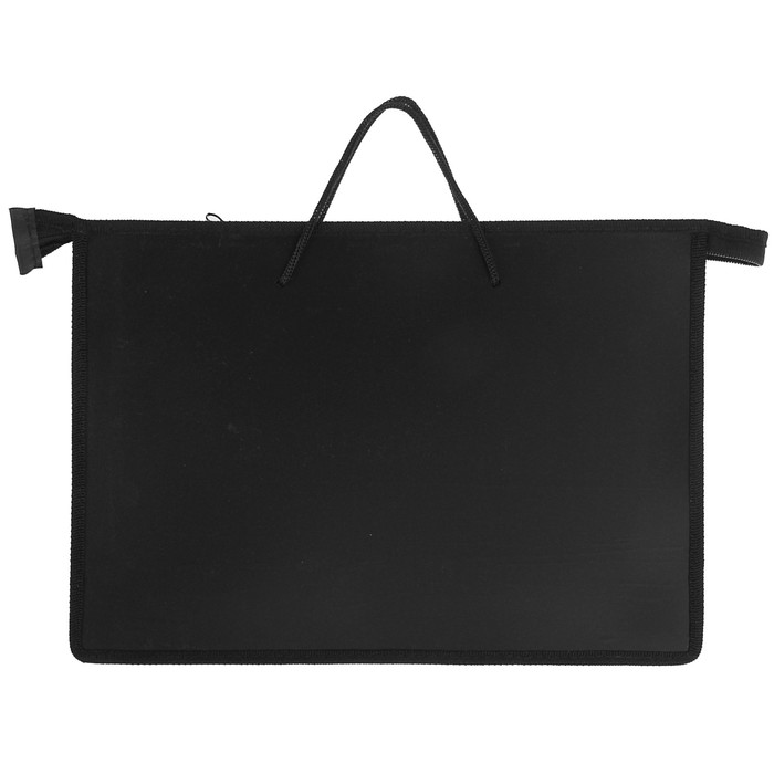 Папка с ручками пластиковая А4, 335x235х55мм «Черная машина», ручки-шнурок