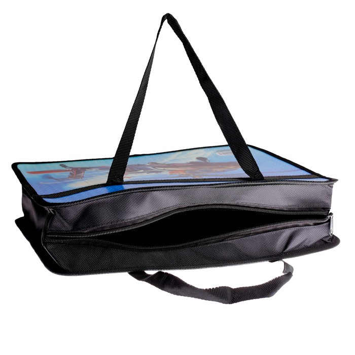 Папка с ручками пластиковая А4, 330x260х75 мм «Вертолет»