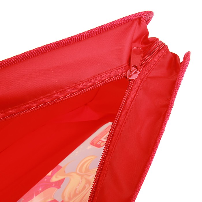 Папка с ручками пластиковая А4, 330x260х75 мм «Принцесса фея»