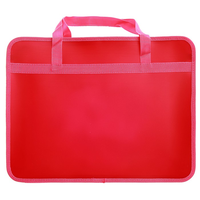 Папка с ручками пластиковая А4, 330x260х75 мм «Цветочки»