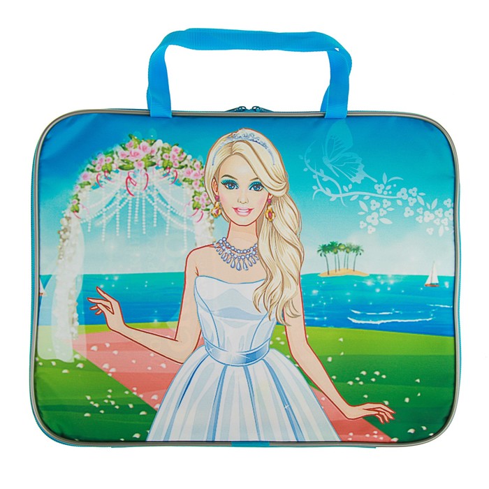 Папка с ручками текстиль А4 20ммм 335х260 «Красавица»