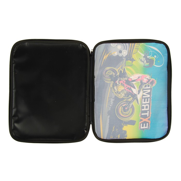 Папка с ручками текстиль А4 20ммм 335х260 «Мото фристайл»