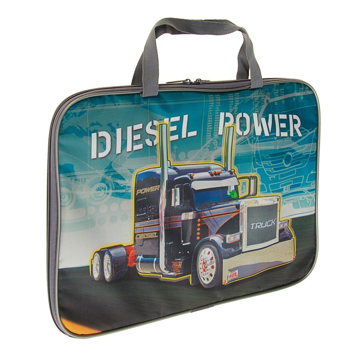 Папка с ручками текстиль А4 20мм 335х260 «Тягач»