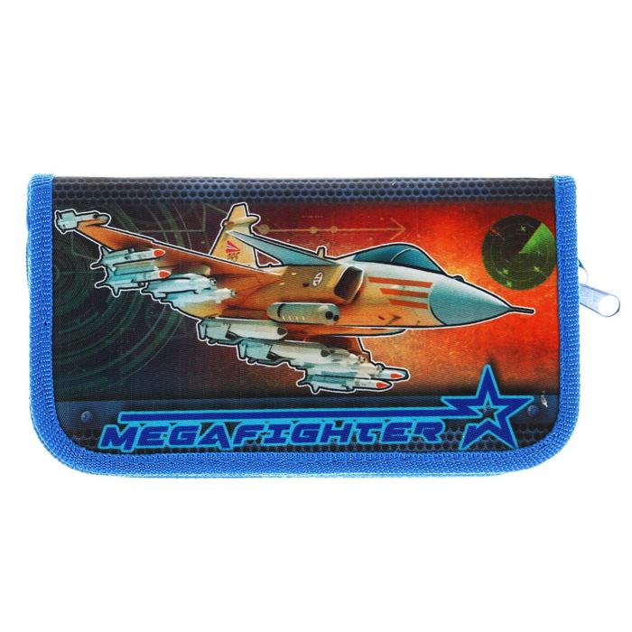 Пенал 2 секции 105х190 мм, ткань "Самолет"