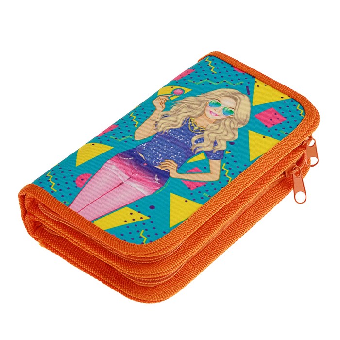 Пенал 2 секции 105х190 мм, ткань "Сара"