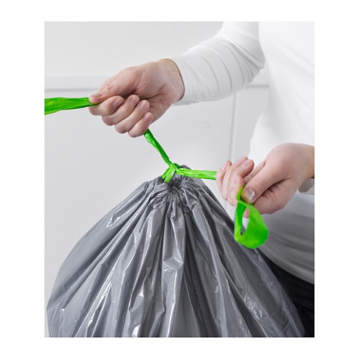 Мешки для мусора 72 л 14 шт, серый ФОРСЛУТАС