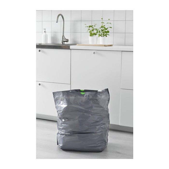 Мешки для мусора 72 л 14 шт, серый ФОРСЛУТАС