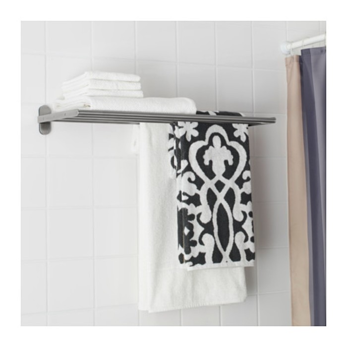 Навесная полка со штангой для полотенца БРОГРУНД