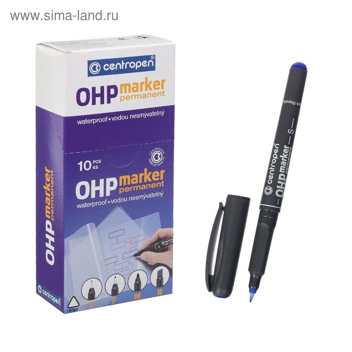 

Маркер для OHP перманентный, линия 0.3 мм Centropen 2634, цвет синий