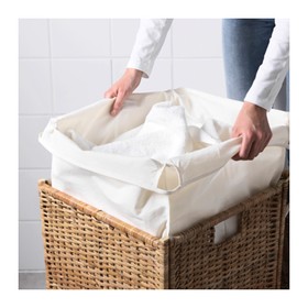 

Корзина для белья БРАНЭС с подкладкой. 80 л, ротанг