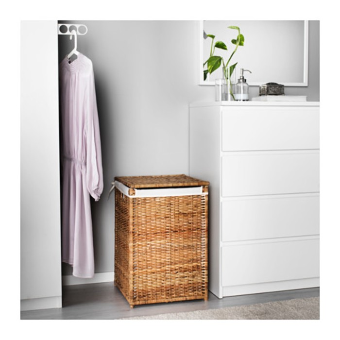 Корзина для белья с подкладкой 80 л, ротанг БРАНЭС