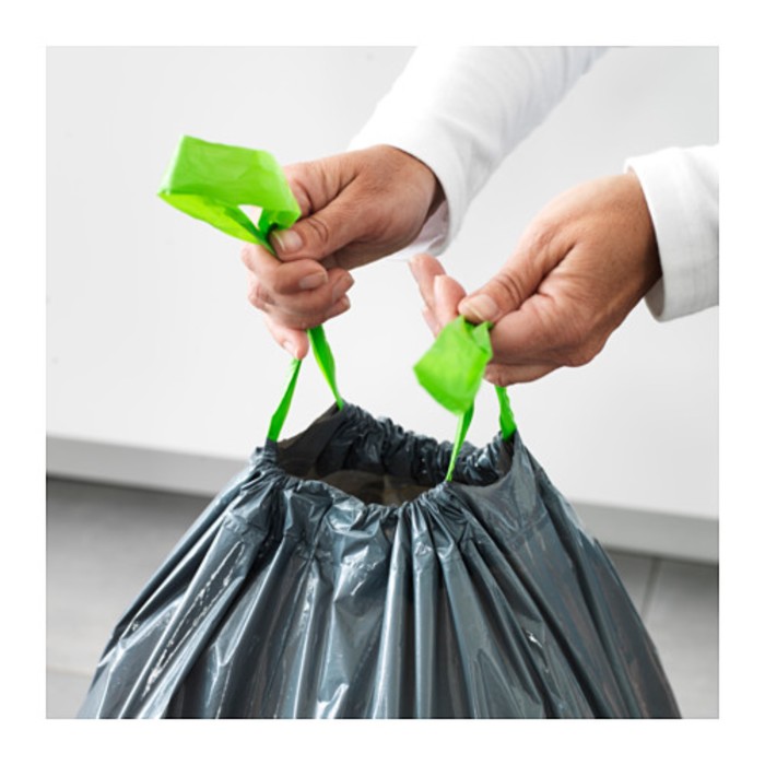 Мешки для мусора 21 л 20 шт, серый ФОРСЛУТАС