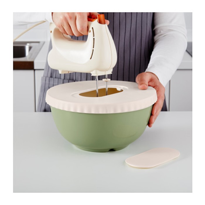 Миска с крышкой, зеленый 4 л диаметр 28 см АЛЛЕХАНДА