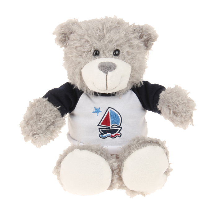 Мягкая игрушка "Мишка Марти" в футболке, 21 см