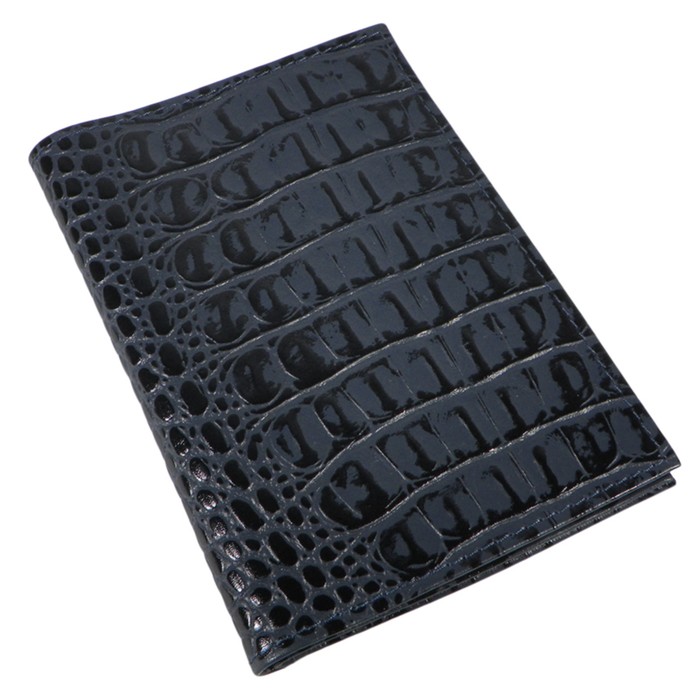 Обложка для автодокументов, отдел для паспорта, цвет синий