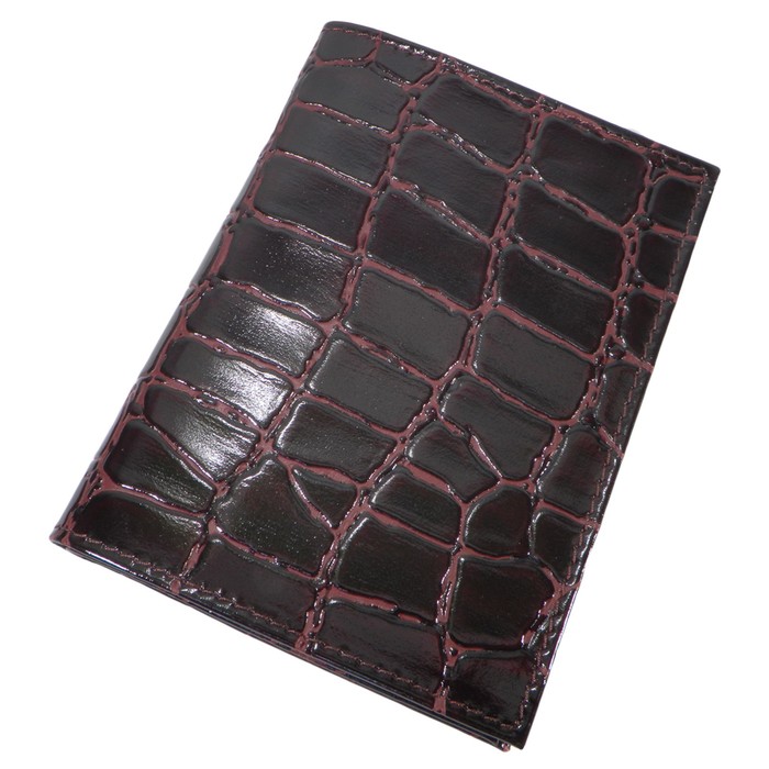 Обложка для автодокументов, отдел для паспорта, цвет бордовый