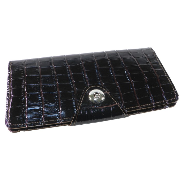 Кошелёк женский, 2 отдела для купюр, для монет, для кредитных карт, цвет коричневый