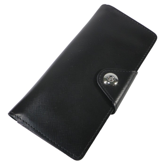 Портмоне женское, 2 отдела для купюр, для монет, для кредитных карт, цвет чёрный