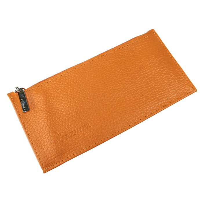Портмоне женское, отдел для купюр, для кредитных карт, внешний карман, цвет оранжевый