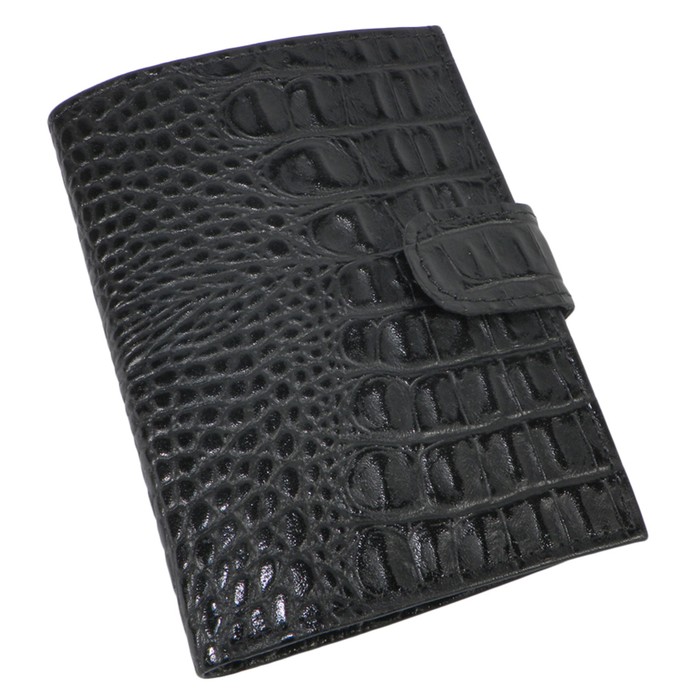 Портмоне мужское на кнопке, цвет чёрный