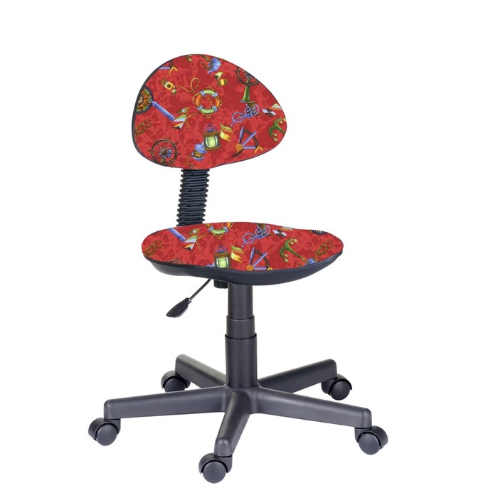 Кресло детское "Логика", без подлокотника, рисунок "Штурвалы" (Т-45)