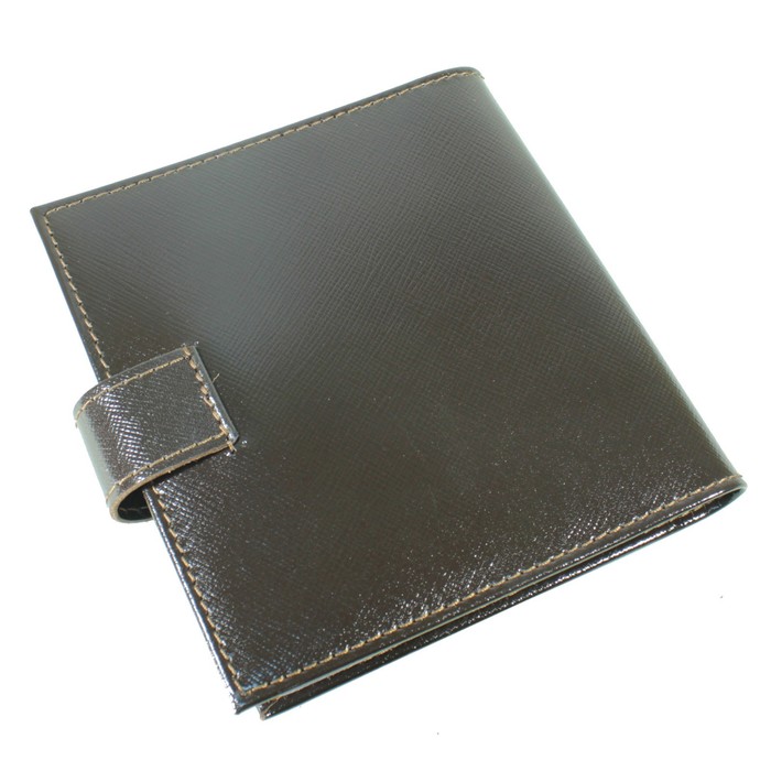 Визитница, 2 ряд, 36 листов, цвет коричневый